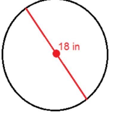 Find the area of the circle. Use 3.14 for pi. Question 1 options: 113.04 in2 56.52 in-example-1