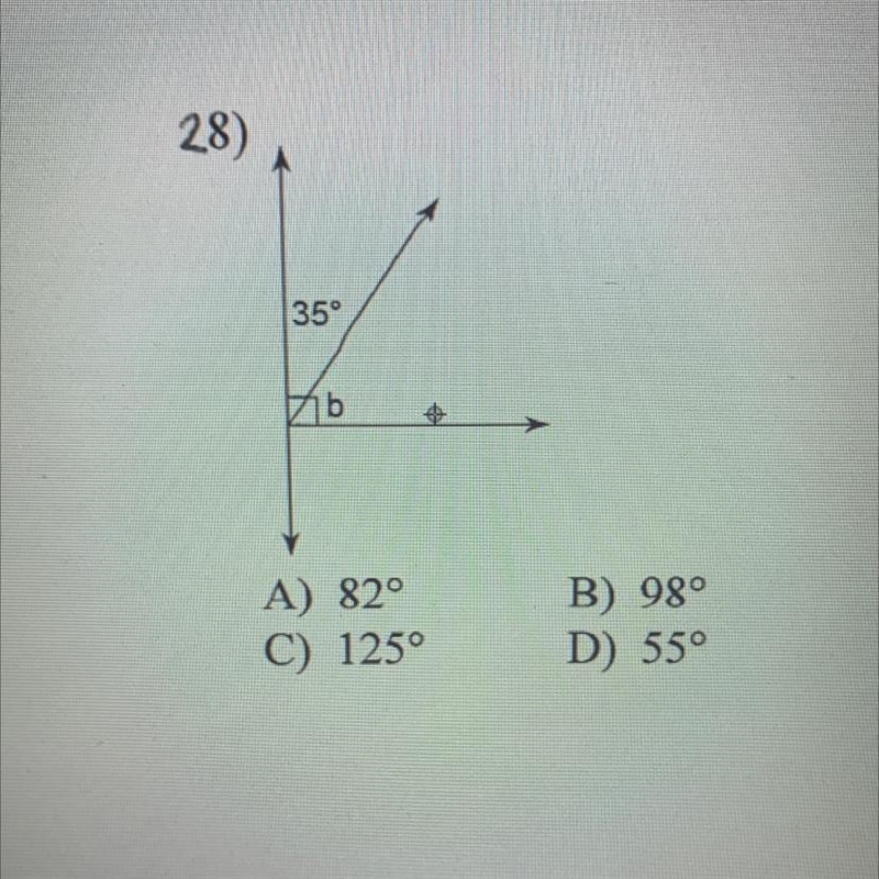 Find the measurement of angle b.-example-1