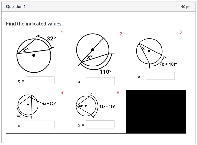 Find the indicated values. Geometry.-example-1