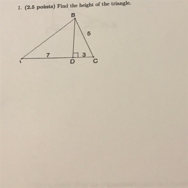 Find the height of the triangle.-example-1