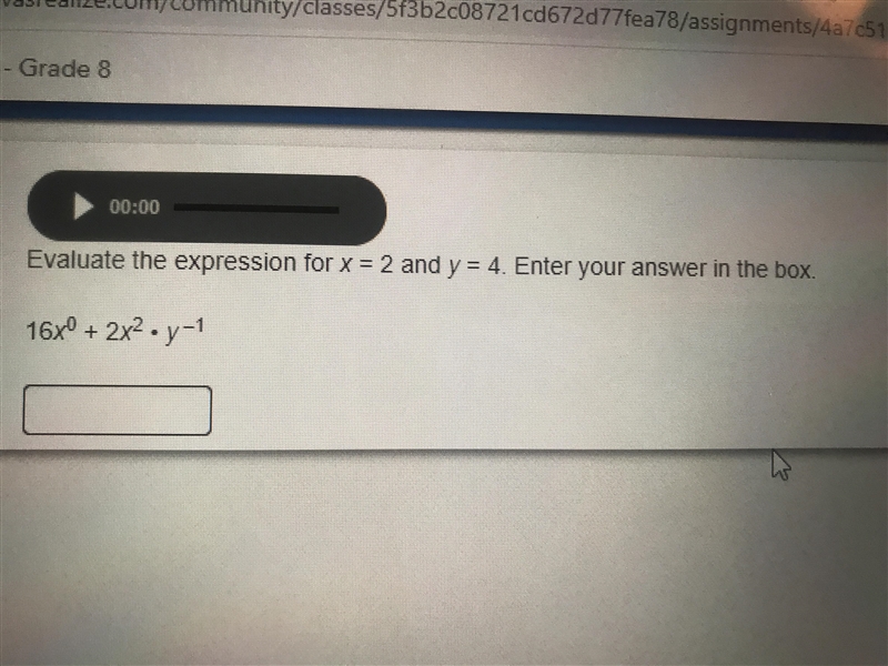 Evaluate the expression For x = 2 and y = 4-example-1