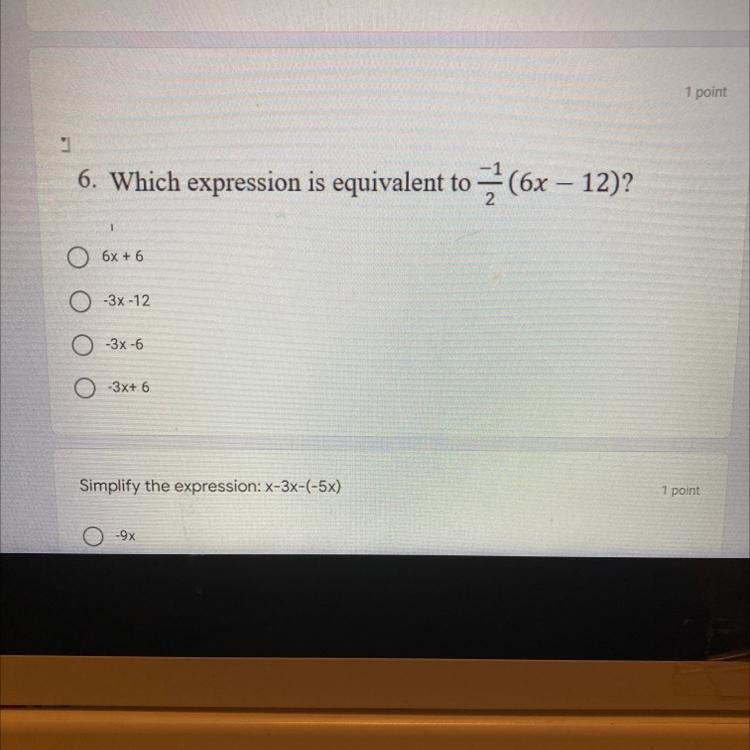 Which expression is equivalent to?-example-1