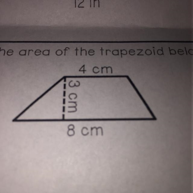 Find the area of theTrapezoid below please!-example-1