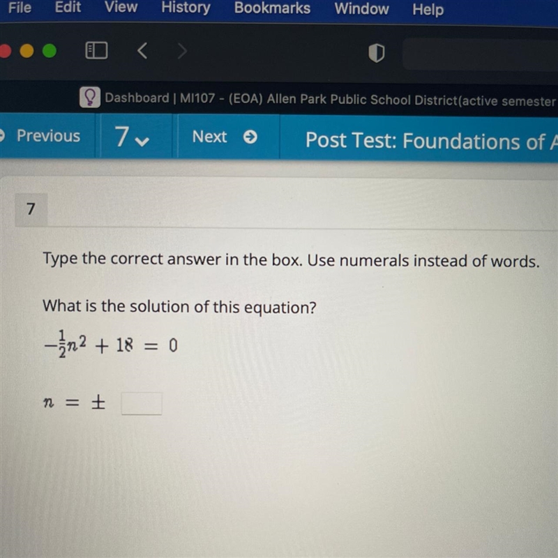 Type the correct answer in the box. Use numerals instead of words. What is the solution-example-1