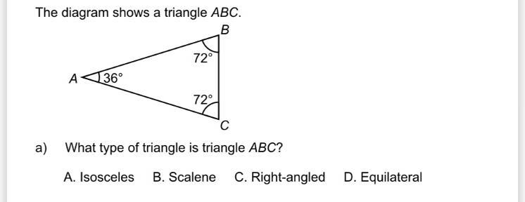 What type of triangle is ABC-example-1