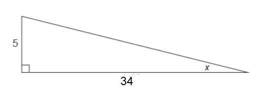 May I have the value of x in this triangle? Enter your answer as a decimal in the-example-1