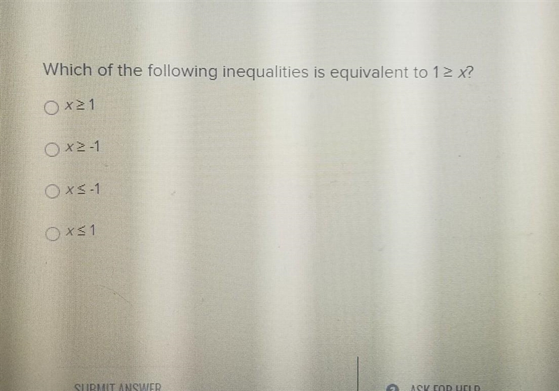 Which of the following inequalities is equivalent to ​-example-1