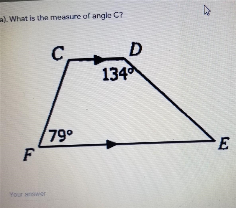 What is the measure of angle c ?​-example-1