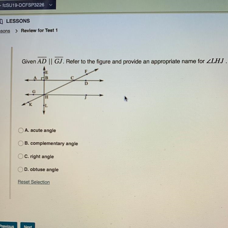 Given AD|GJ. Refer to the figure and provide an appropriate name for-example-1