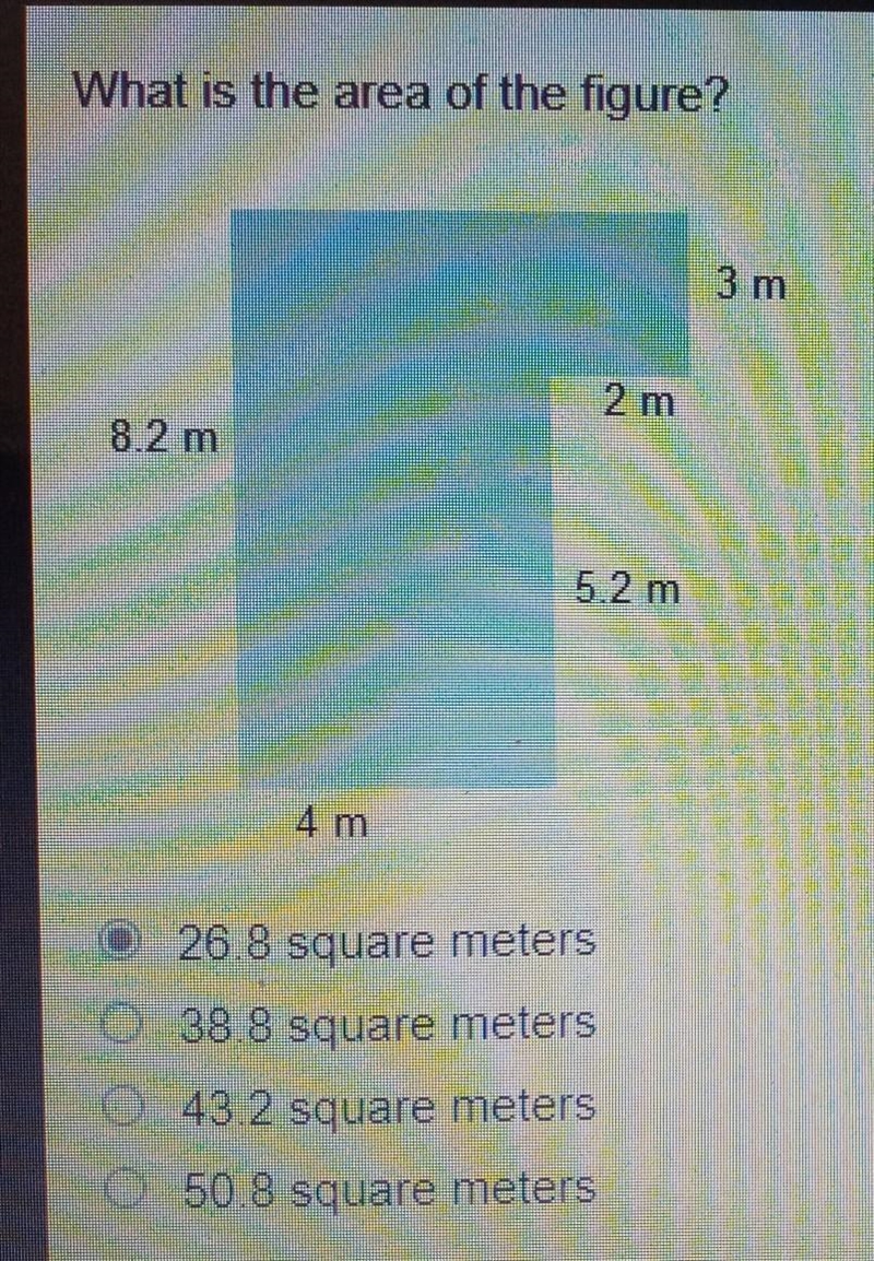 What is the area of the figure?​-example-1