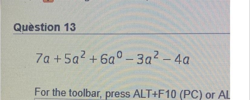 7a+5a^2+6a^0-3a^2-4a-example-1