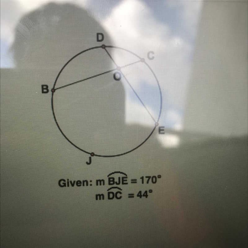 Find mZDOC. A) 22° B) 44° C) 107 D) 126-example-1