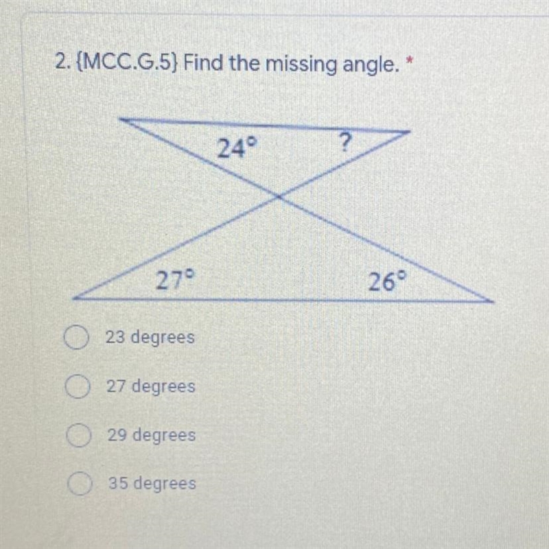 Find the missing angle-example-1