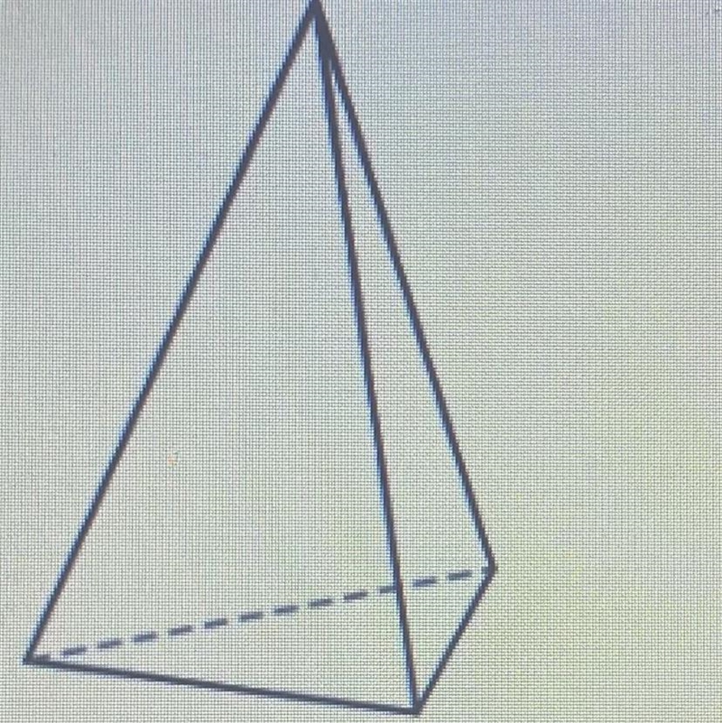 How many faces does a triangular pyramid have? A. 3 B. 6 C. 4 D. 5-example-1