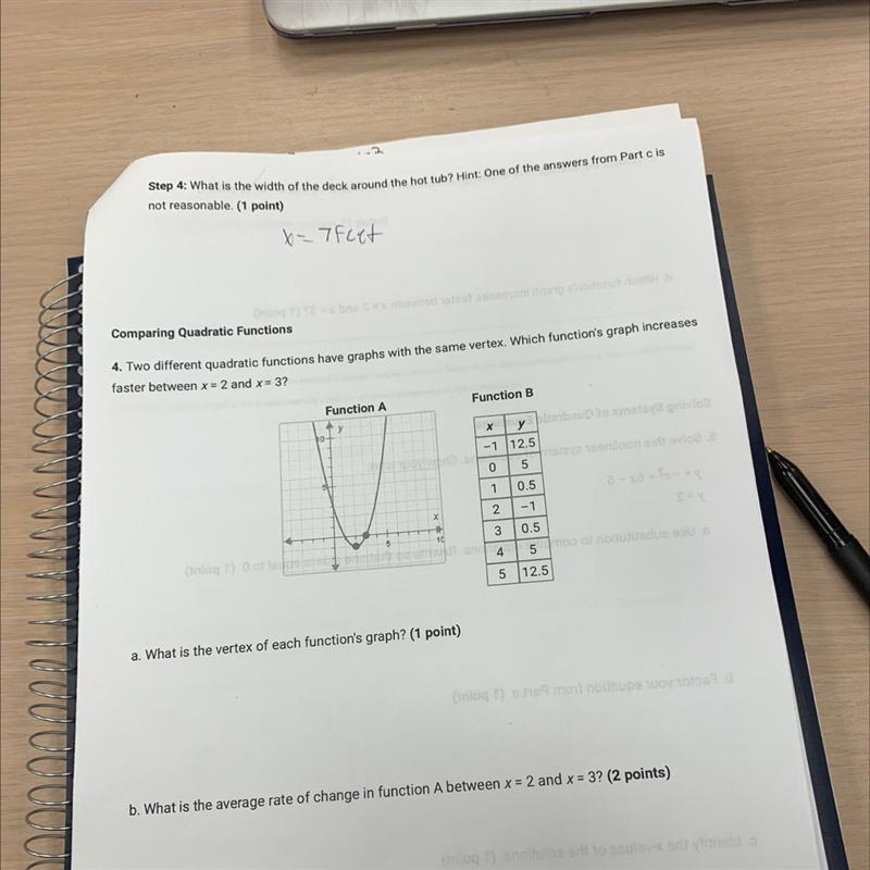 Help with number 4 part a and b?-example-1