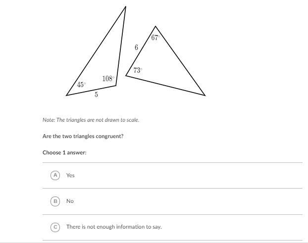 Are the triangles congruent! (Help)-example-1