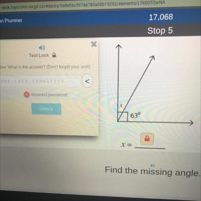 Find the missing angle-example-1