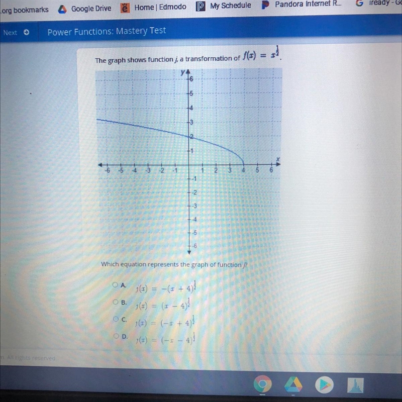 Which equation represents the graph of function j ? The top number in the first sentence-example-1