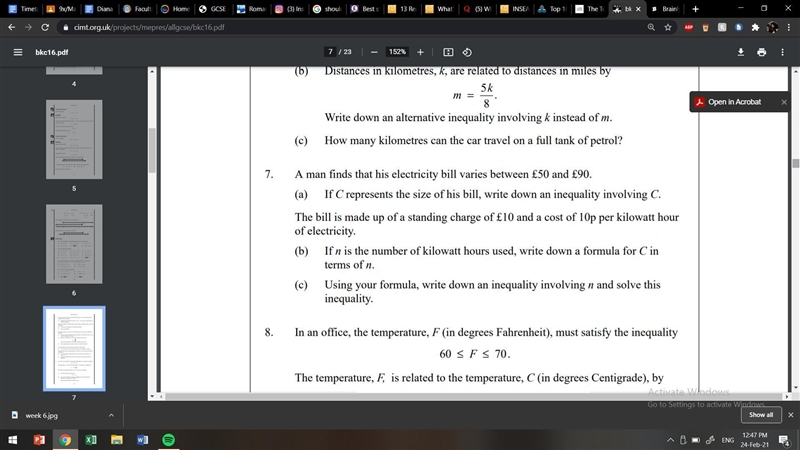 Can anyone help me with question 7 please?-example-1