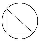 Select whether the triangle is inscribed in the circle, circumscribed about the circle-example-1