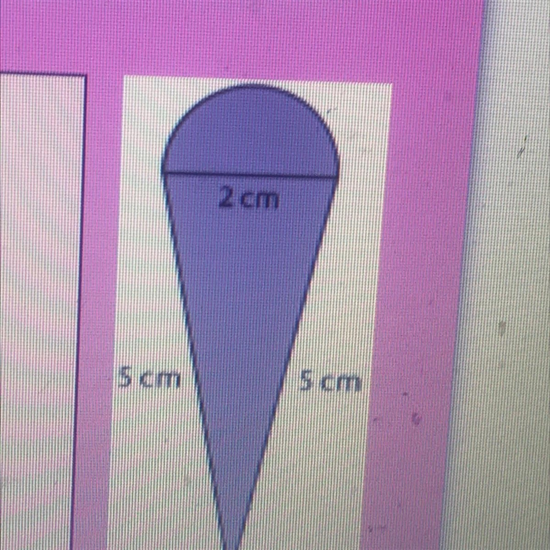 Answer the following. What is the perimeter of the shape shown on the right? Use u-example-1