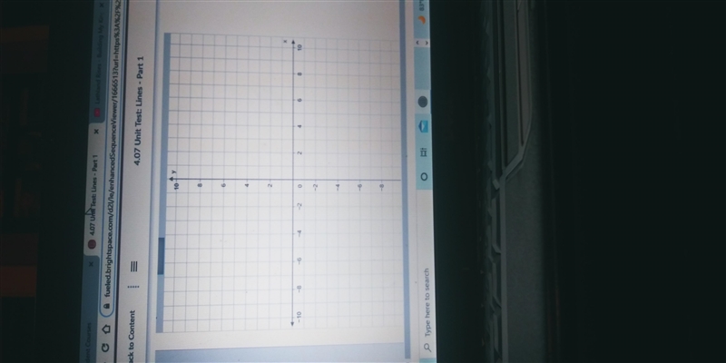 Graph the line for y+1=-3/5(r-4) on a cordinate plane.-example-1