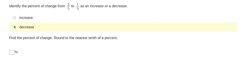 How do I find percent change, so confused, please help.-example-1