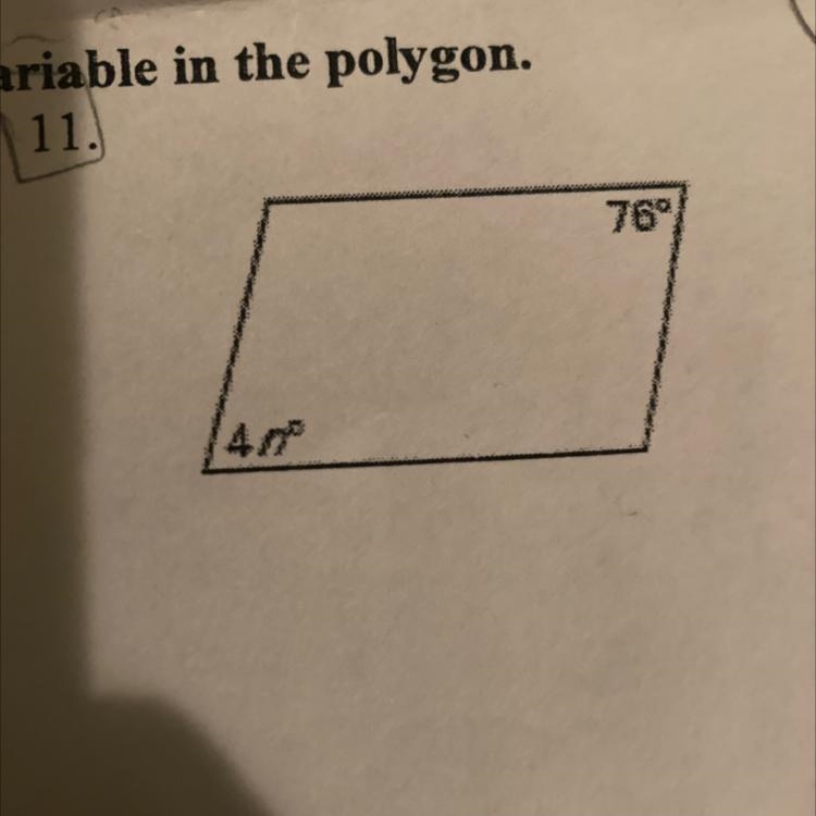 Find the indicated value of each variable in the polygon.-example-1