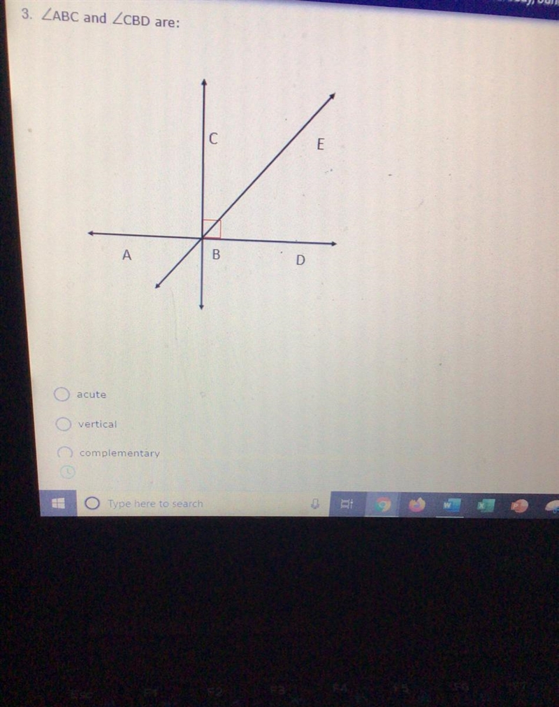 Which answer shows two pairs of adjacent in the figure-example-1