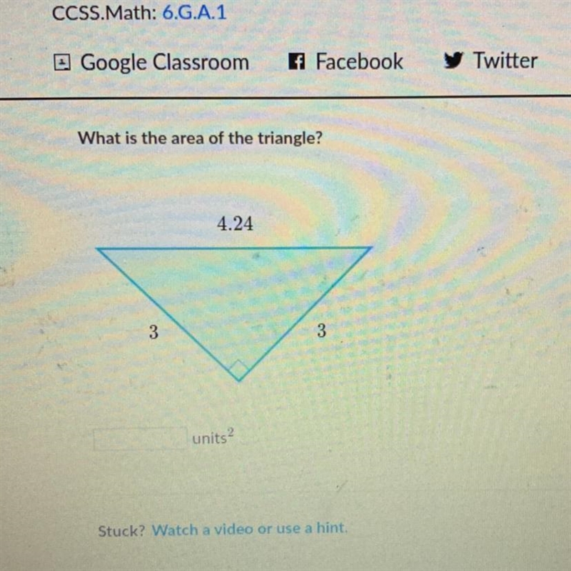 What is the area of the triangle-example-1