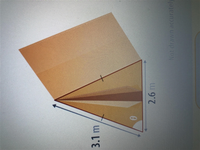 Calculate the size of angle ø. An isosceles triangle. Answer in degrees to the nearest-example-1