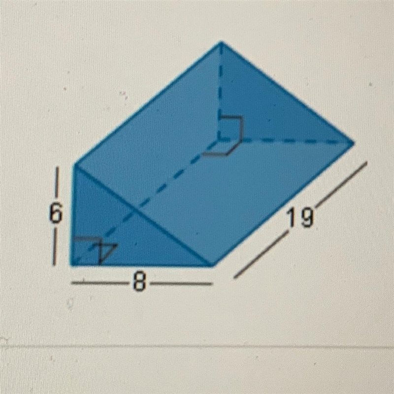 What is the surface area of the right prism given below? A. 456 units2 B. 504 units-example-1