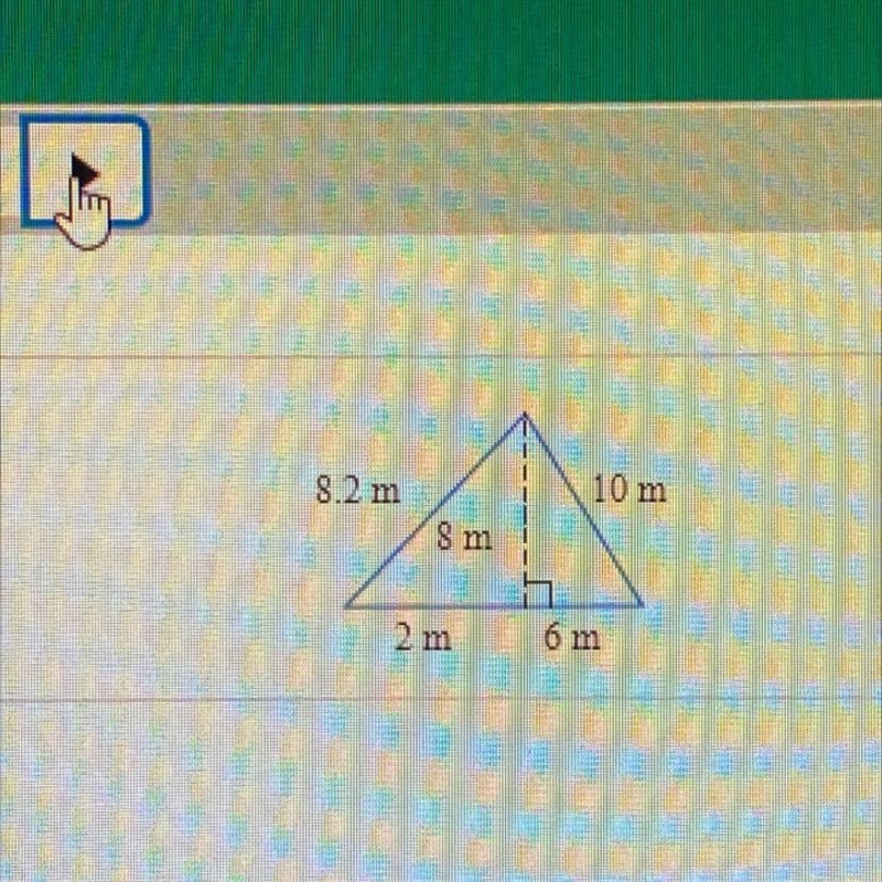 Find the area of the triangle. Area= (Simplify your answer)-example-1