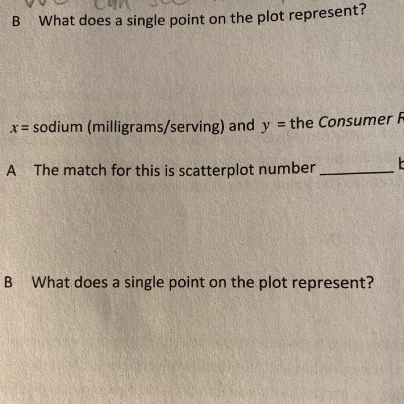 B What does a single point on the plot represent?-example-1