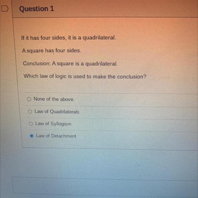 Which law of logic is used to make a conclusion?-example-1