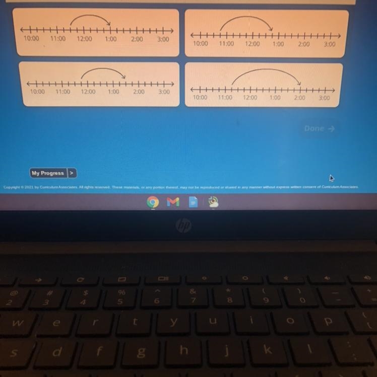 Antoine watches a movie that is 1 hour and 45 minutes long. Which number line could-example-1