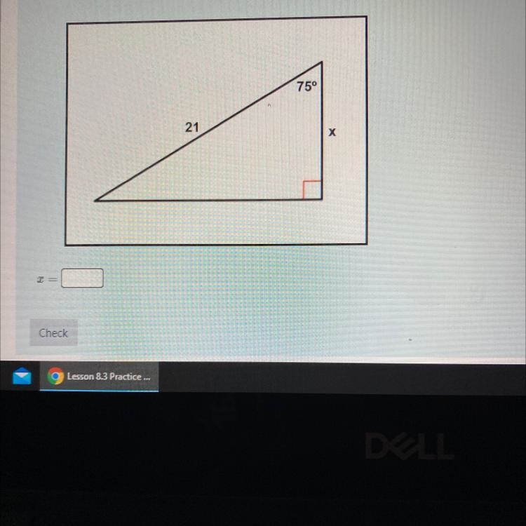 Find the missing side. round your answer to the nearest tenth. PLEASE HURRY-example-1