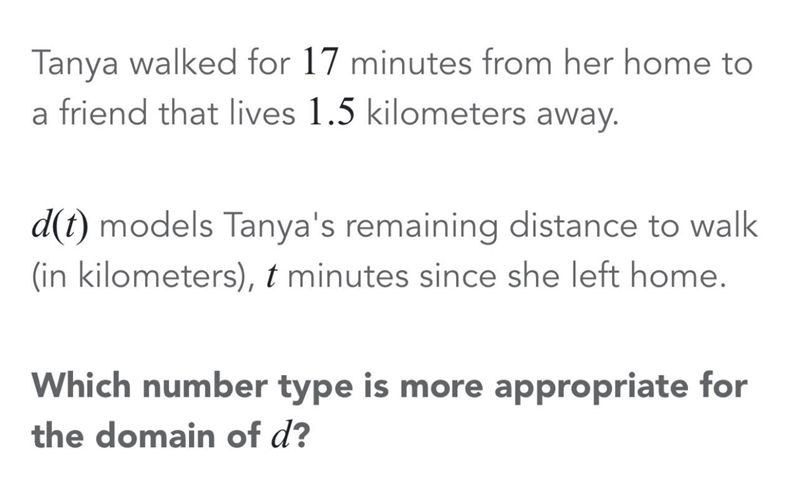 Tanya walked for 17 minutes from her home to a friend that lives 1.5 kilometers away-example-1