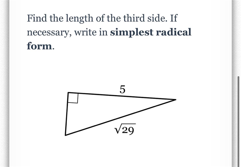 Find the length of the third side?-example-1