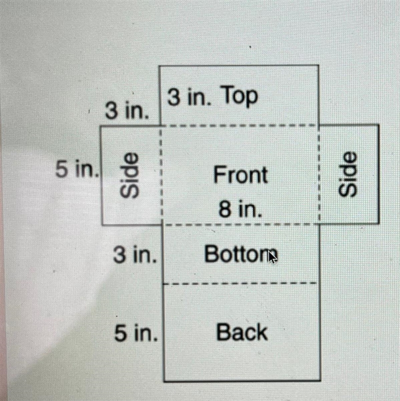 What is the area of the top AND bottom faces?-example-1