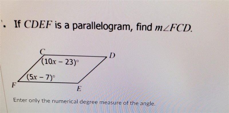 Numerical degree measure of the angle ​-example-1