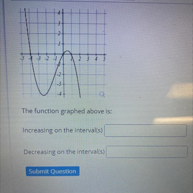 The increasing on the intervals The decreasing on the intervals-example-1