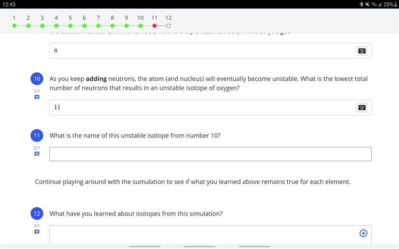 What is the name of this unstable isotope from number 10? What is the name of this-example-1