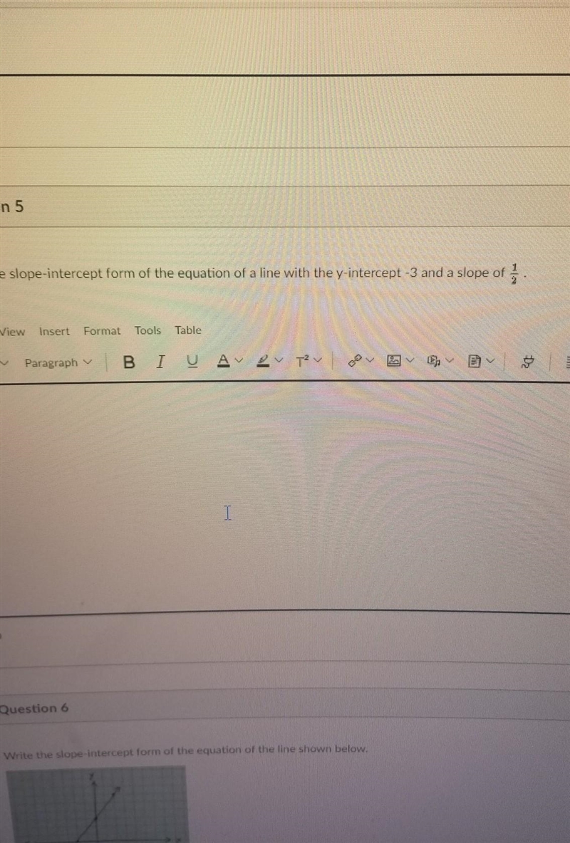 Write slope form of the equation of a line with the y intercept-3 and a slope of 1/2​-example-1