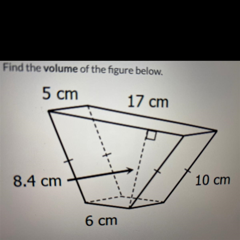 Find the volume of the figure below-example-1