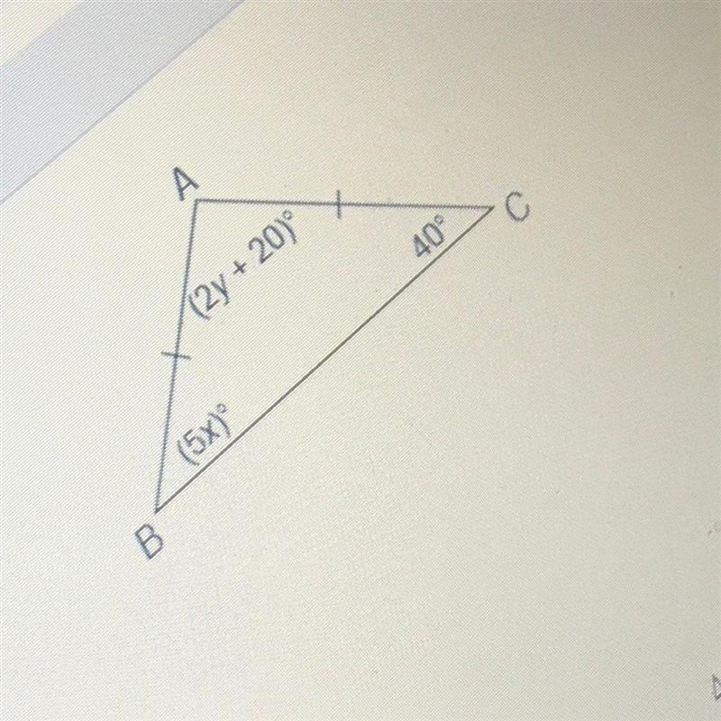 Calculator 12y + 209 What is the value of y? (5x) 40 B Enter your answer in the box-example-1