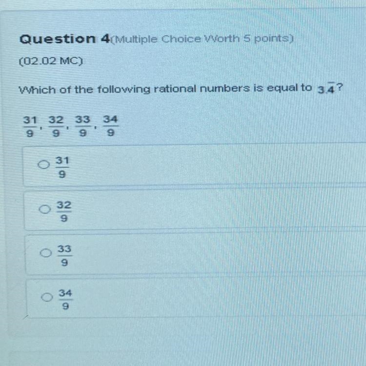 Which of the following rational numbers is equal to that? please help quickly-example-1