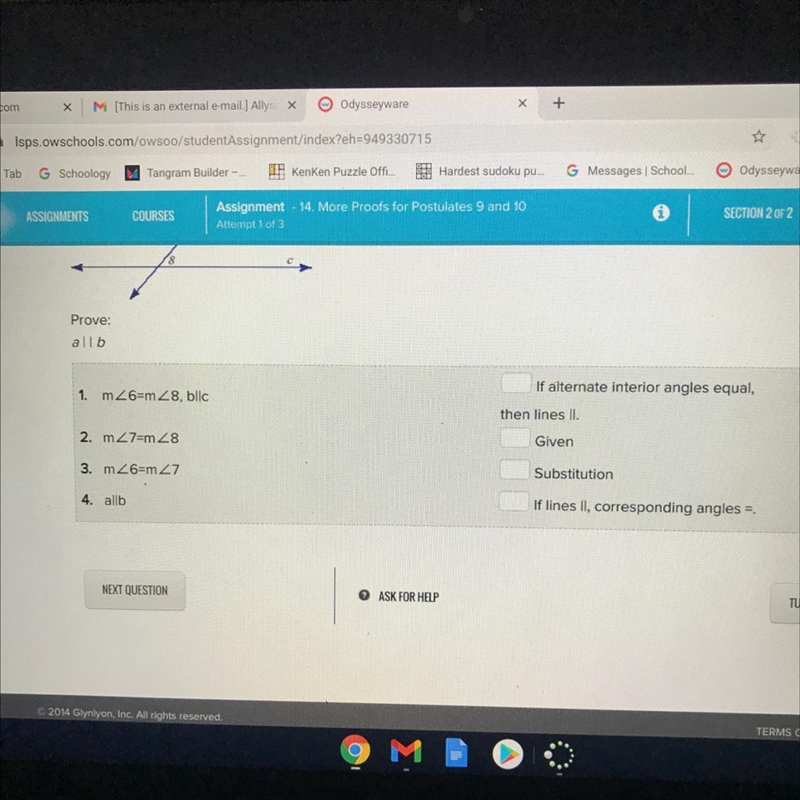 Match the reasons with the statements in the proof.-example-1