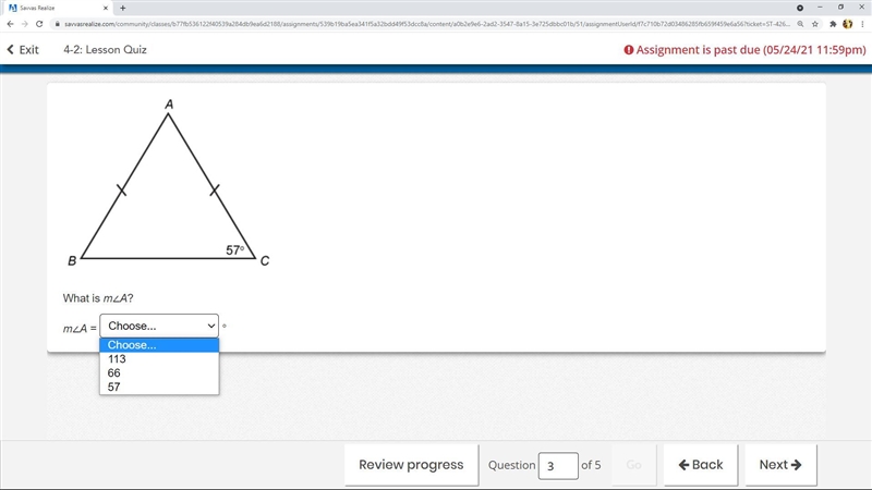 What is m∠A? Help plz-example-1