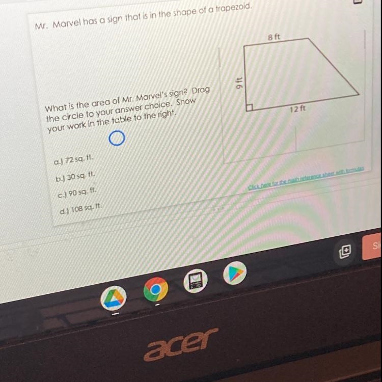 What is the area of the shape-example-1